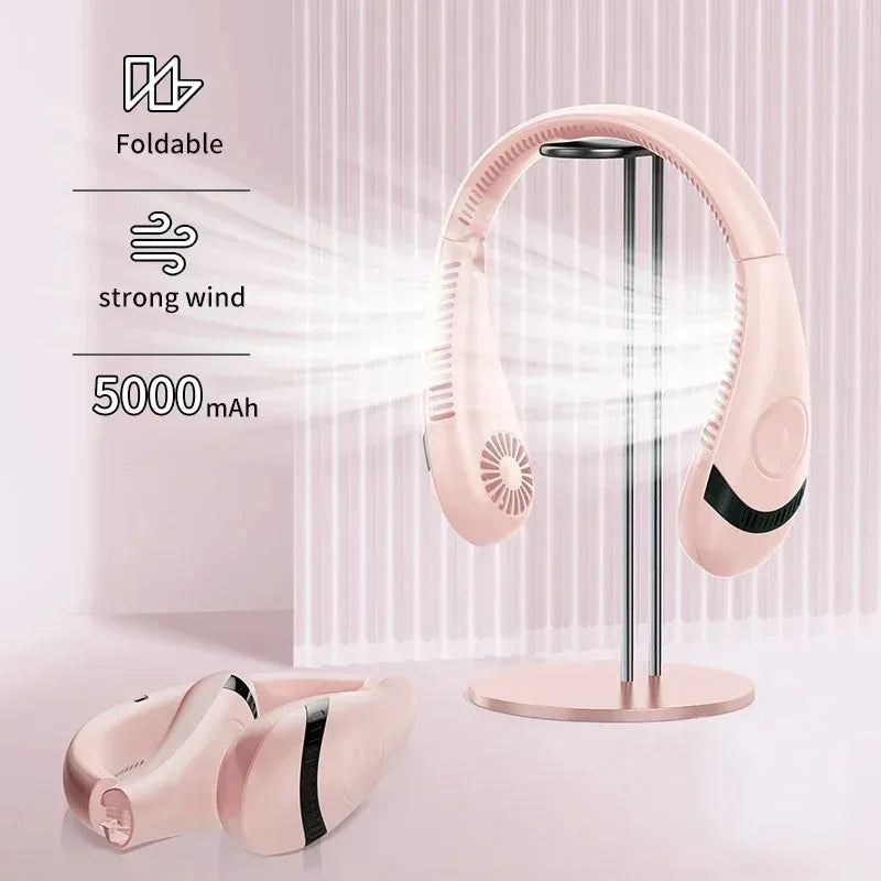 Portable neck air conditioning