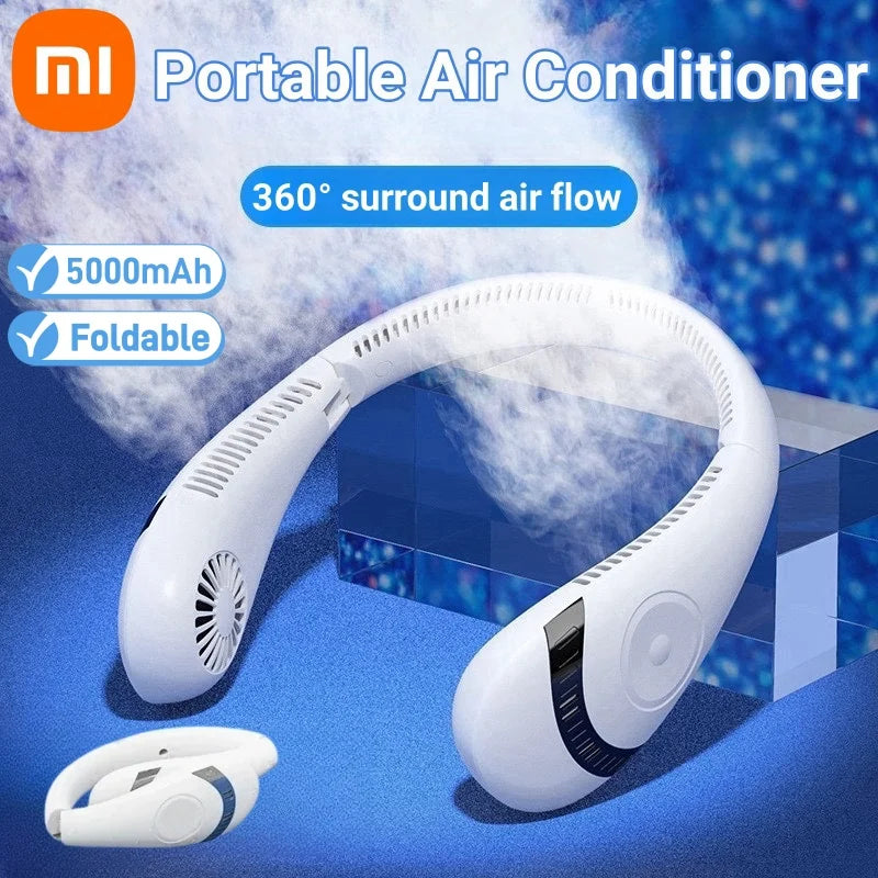 Portable neck air conditioning