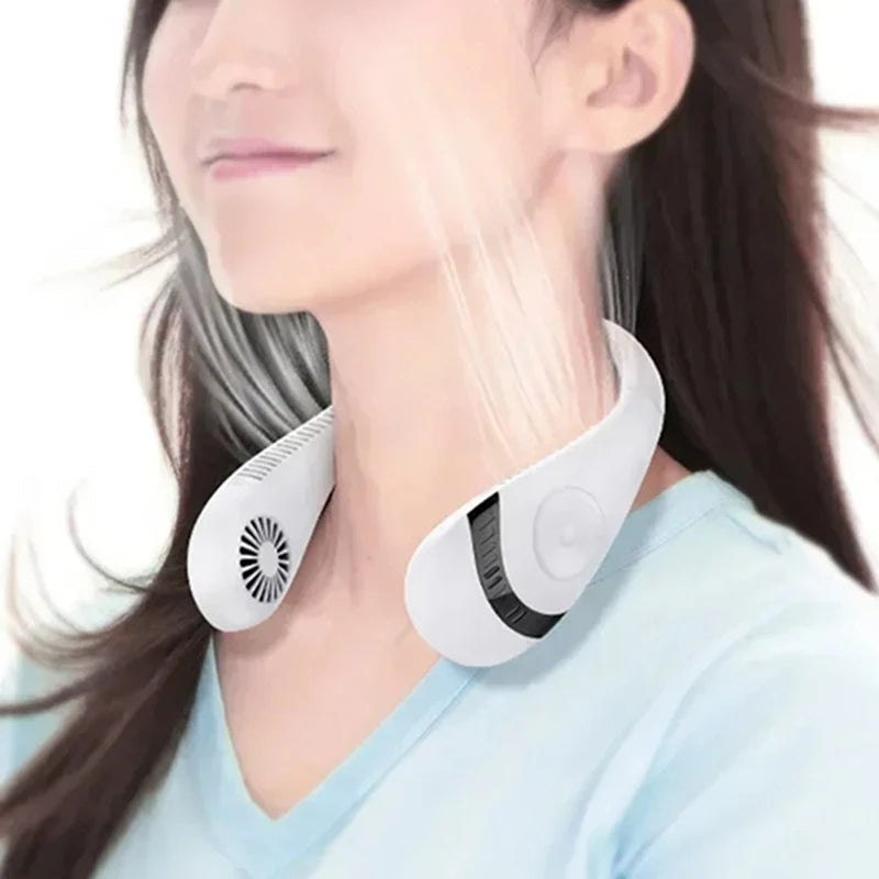 Portable neck air conditioning